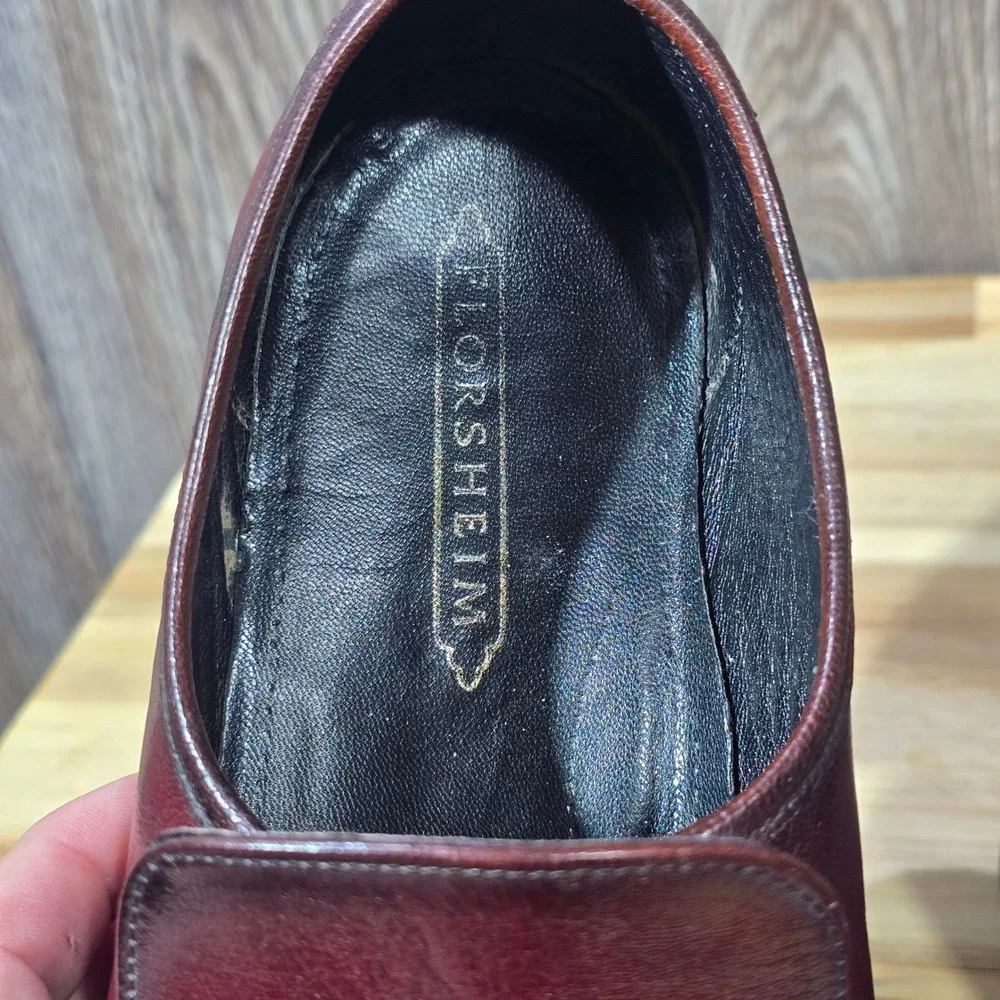 Florsheim‎ Men's Tassel Loafers 10 D Burgundy Oxblood Leather Dress Shoe